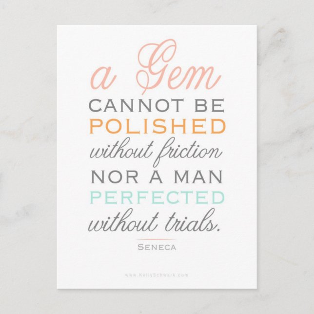 Sie sind ein Gem Design von Kelly Schwark Postkarte (Vorderseite)