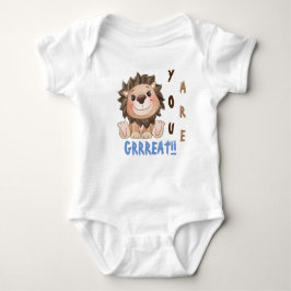 Sie sind ein großer Niedlicher Lion Baby Bodysuit Baby Strampler