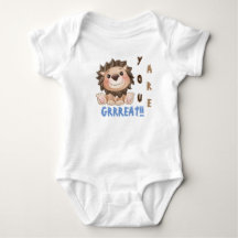 Sie sind ein großer Niedlicher Lion Baby Bodysuit
