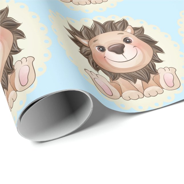 Sie sind ein großer Niedlicher Lion Baby Boy Geschenkpapier (Rolleneckpunkt)