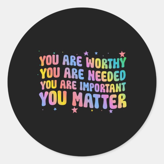 Sie sind ein guter Sozialarbeiter Runder Aufkleber (Vorderseite)