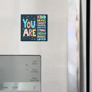 Sie sind ein inspirierendes Zitat Positive Typogra Magnet
