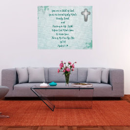 Sie sind ein Kind Gottes Stretchelkanvas Print Leinwanddruck