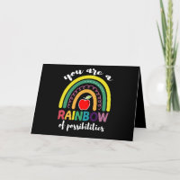 Sie sind ein Regenbogen der Möglichkeiten Lehrer