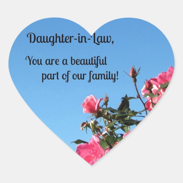 Sie sind ein schöner Teil von ... Herz-Aufkleber (Vorderseite)