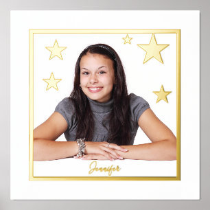 Sie sind ein Star Foil Accent Print Poster