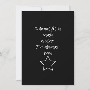 Sie sind ein Star - Motivierend Postkarte