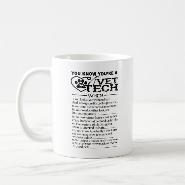 Sie sind ein TierarztTech wenn Tasse (Links)