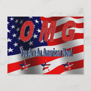 Sie sind eine amerikanische Gratulations-Postkarte Postkarte