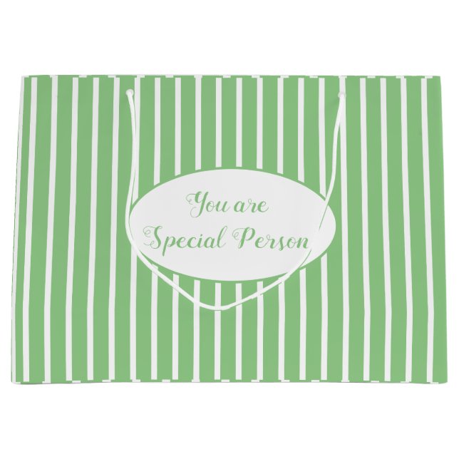 Sie sind eine besondere Person Große Geschenktüte (Vorderseite)