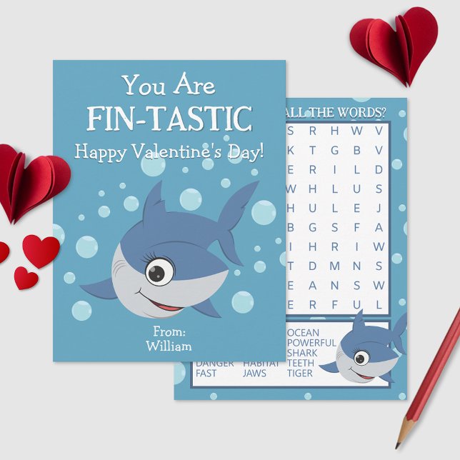 Sie sind eine Fin-Tastic-Klassenzimmer-Valentinsta Mitteilungskarte (Von Creator hochgeladen)