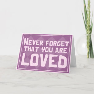 Sie sind eine geliebte platonische Valentinkarte Karte