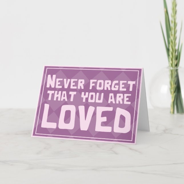 Sie sind eine geliebte platonische Valentinkarte Karte (Vorderseite)