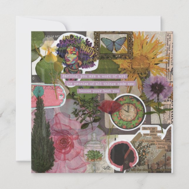 Sie sind eine kunstlose Grußkarte (Vorderseite)