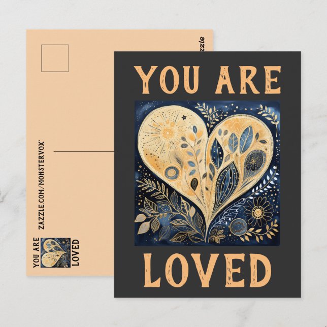 Sie sind eine liebenswerte Postkarte (Vorne/Hinten)