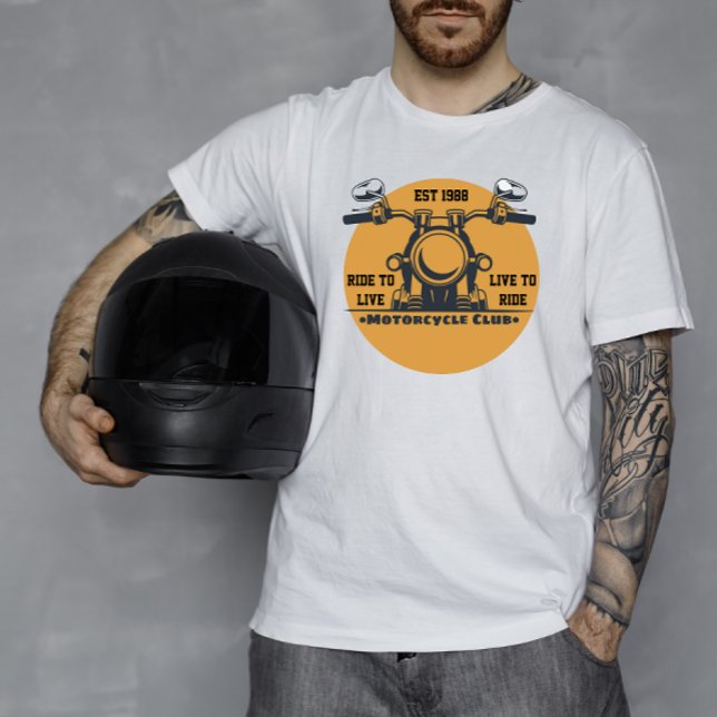 Sie sind eine Motorradtour von einer guten Laune e T-Shirt (Ride to live, live to ride.)