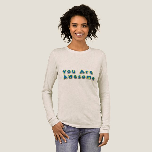 Sie sind eine Phantastische Meldung Tri-Blend Shirt (Volle Vorderseite)