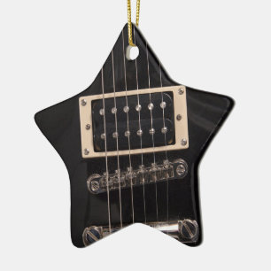 Sie sind eine Rockstar-Schwarz-E-Gitarren-Schnüre Keramik Ornament