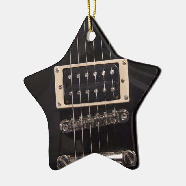 Sie sind eine Rockstar-Schwarz-E-Gitarren-Schnüre Keramik Ornament (Links)
