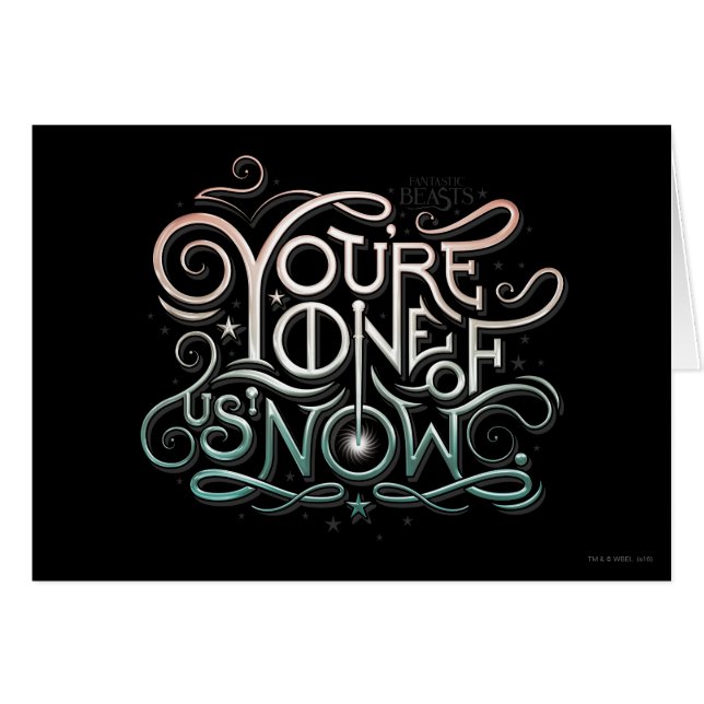 Sie sind einer von uns jetzt farbenfrohe Grafik (Vorderseite (Horizontal))