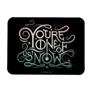 Sie sind einer von uns jetzt farbenfrohe Grafik Magnet