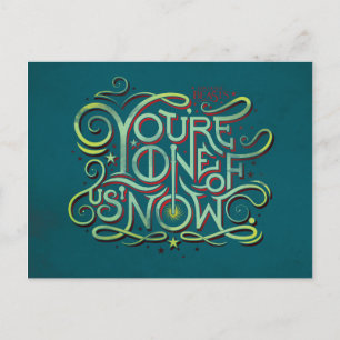 Sie sind einer von uns jetzt grüne Grafik Postkarte