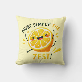 Sie sind einfach das Zest" Lemon Design Kissen