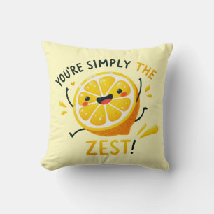Sie sind einfach das Zest" Lemon Design Kissen