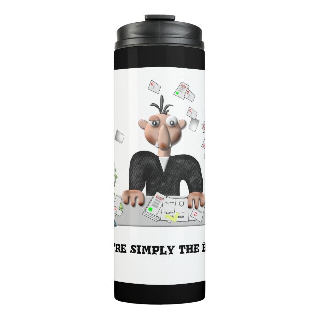 Sie sind einfach der beste .Personalisierte Text Thermosbecher (Vorderseite)