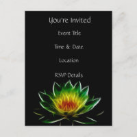 Sie sind eingeladen | Abstraktes Lotus