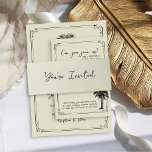 Sie sind eingeladen, die Vintage Palmenhochzeit zu Einladungsbanderole<br><div class="desc">Einfache Hochzeitseinladung Bauchband zu koordinieren mit unserer Vintagen Palm Hochzeitseinladung Sammlung. Elegantes und einfaches Design mit individuellem Titel in handgeschriebener Schrift und viel Atemraum. Bitte stöbern Sie in meiner Vintagen Palm Wedding Kollektion für die Koordination von Gegenständen oder schreiben Sie mir,  um zusätzliche Stücke hinzuzufügen,  die Sie brauchen.</div>