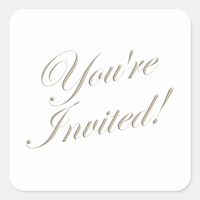 Sie sind eingeladen, einen Umschlag Aufkleber für  (Vorderseite)