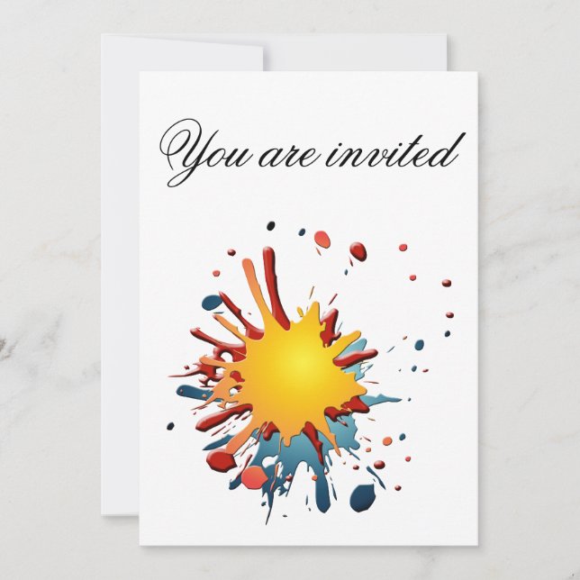 SIE SIND EINGELADEN EINLADUNG (Vorderseite)