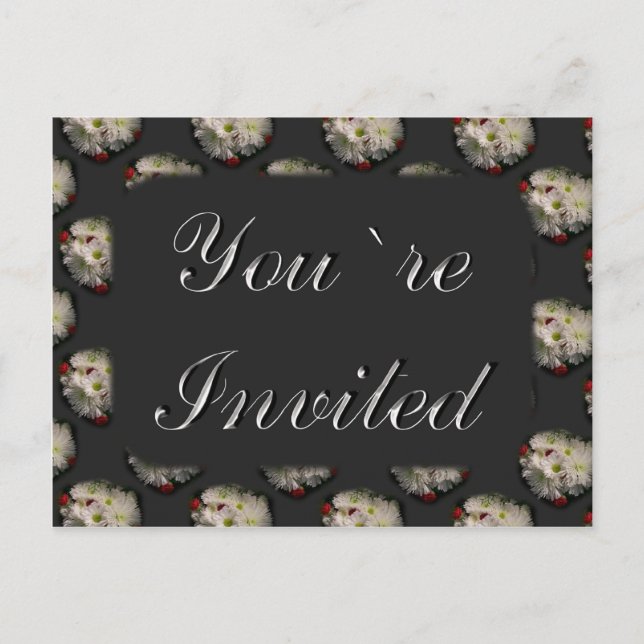 Sie sind eingeladen einladungspostkarte (Vorderseite)