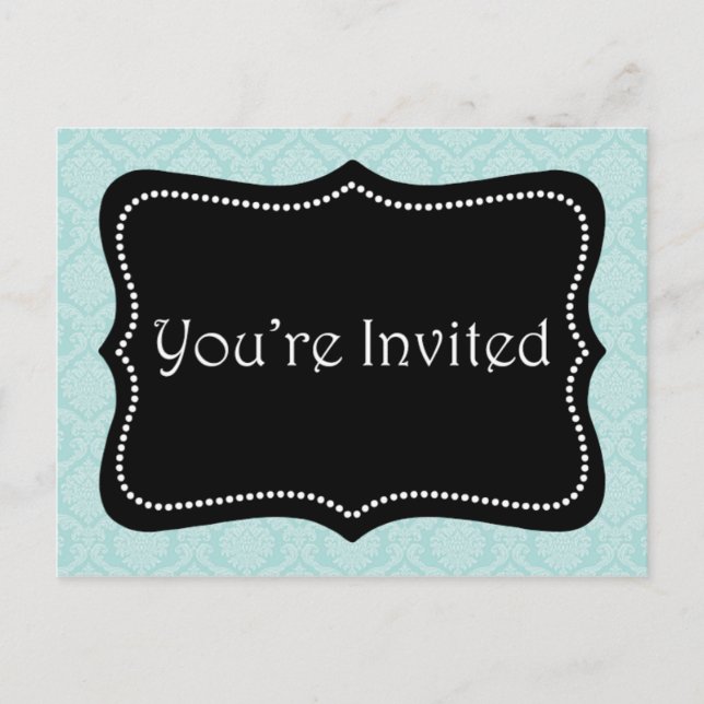 Sie sind eingeladen einladungspostkarte (Vorderseite)