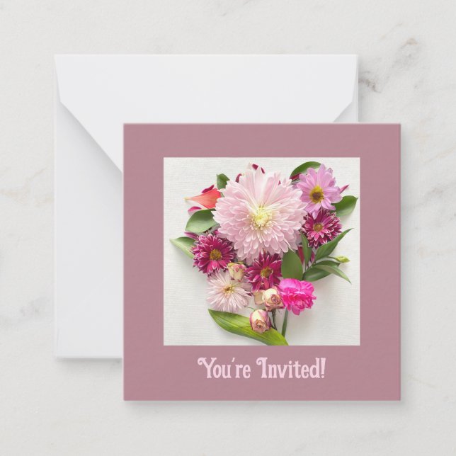 Sie sind eingeladen mitteilungskarte (Vorderseite)