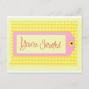 Sie sind eingeladen Postkarte
