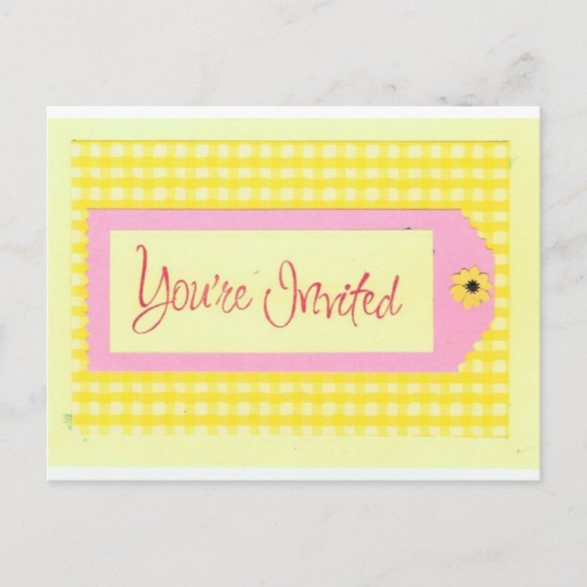 Sie sind eingeladen Postkarte (Vorderseite)