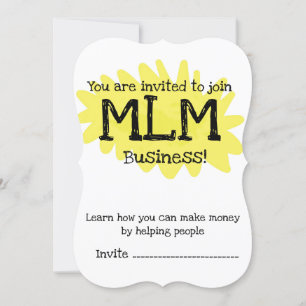 Sie sind eingeladen, sich der MLM-Geschäftsgelegen Einladung