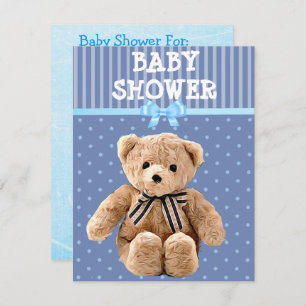 Sie sind eingeladen, Teddy Bear Baby Shower Einlad Einladung