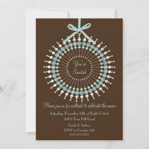 Sie sind eingeladen Weihnachtsschmuck-Party Einlad Einladung