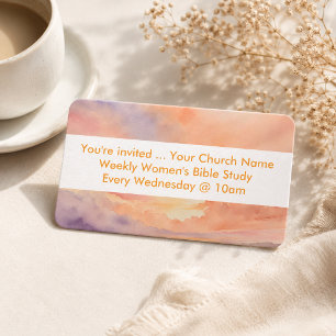 Sie sind eingeladen Women's Bible Study Abstrakt S Visitenkarte