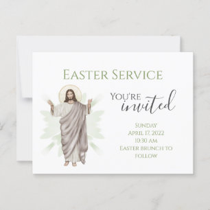 Sie sind eingeladene Kirchenfeier Postkarte