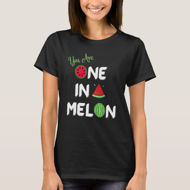 Sie sind eins in einem Melon Fun exotische tropisc T-Shirt (Vorderseite)