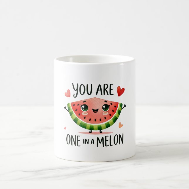 Sie sind eins in einem Melon - Niedliche Watermelo Kaffeetasse (Mittel)