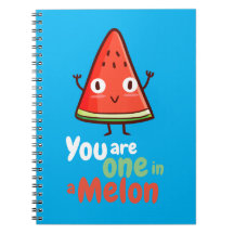 Sie sind eins in einem Melon-Notizbuch