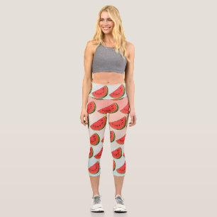 Sie sind eins in einem Melon Watermelon Frucht Capri Leggings