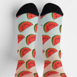 Sie sind eins in einem Melon Watermelon Frucht Socken