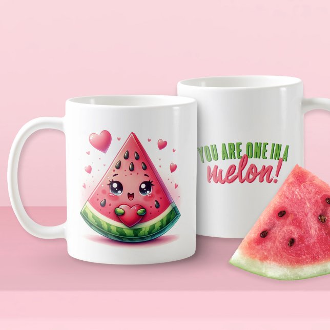 Sie sind eins in einer Melon Funny Watermelon Lieb Kaffeetasse (Von Creator hochgeladen)