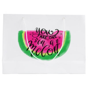 Sie sind eins in einer Melone Große Geschenktüte